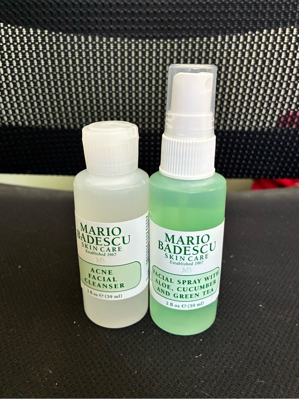 Mario Badescu Travel ACNE FACIAL CLEANSER + Facia Spray Aloe Cucumber Skincare